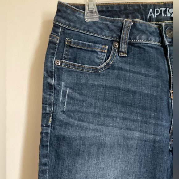 🌞Apt. 9 Dark Wash Distressed Cut Off Bermuda Shorts #Gy - Picture 4 of 7